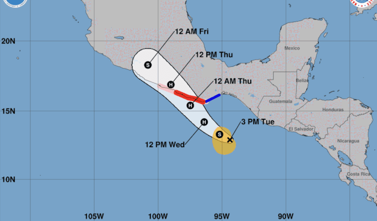 Cyclone Erick Threatens Southern Mexico, Atlantic Basin Remains Quiet